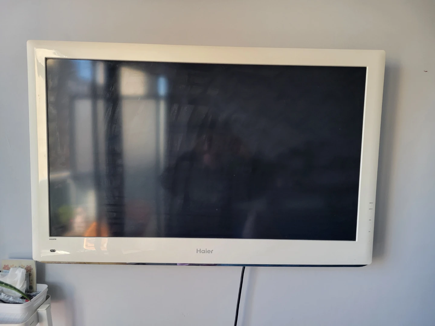 32" Haier White LED Television