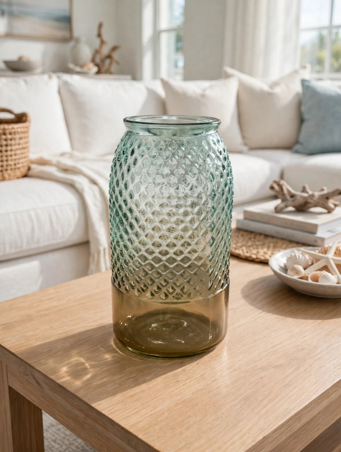 Textured Glass Vase