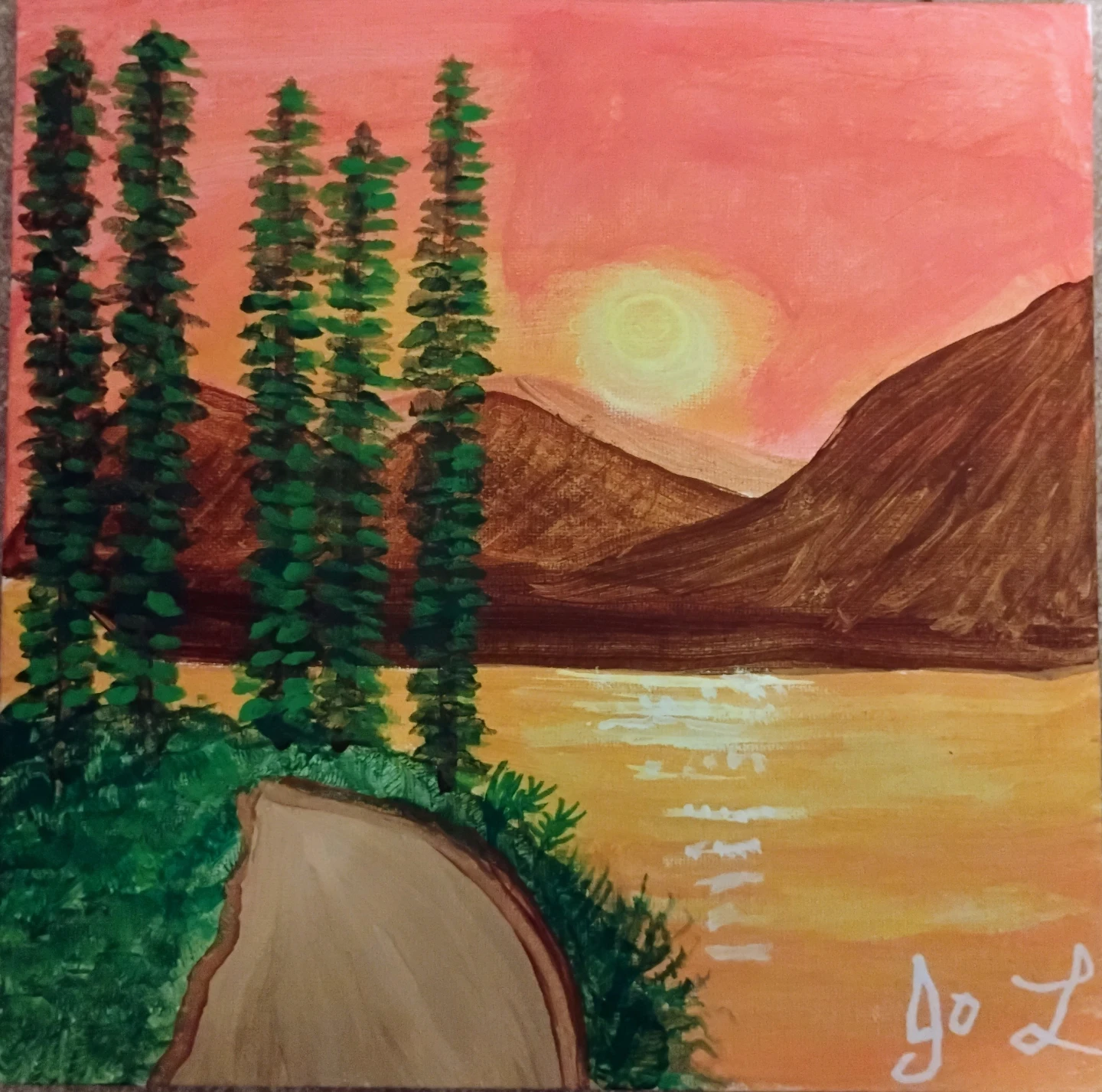 Original Hand-Painted Landscape Canvas Art
