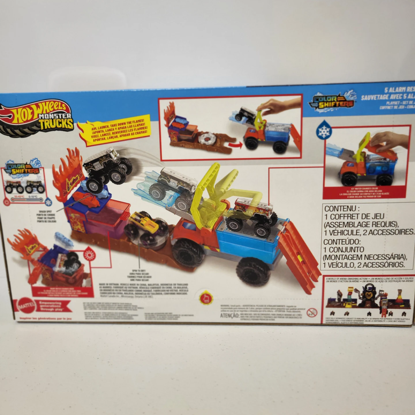 Hot Wheels Monster Trucks Color Shifters 5 Alarm Rescue - photo 2