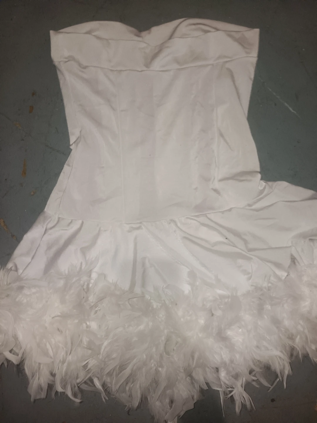 White and Pink Strapless Mini Dress Bunny Halloween costume - photo 2
