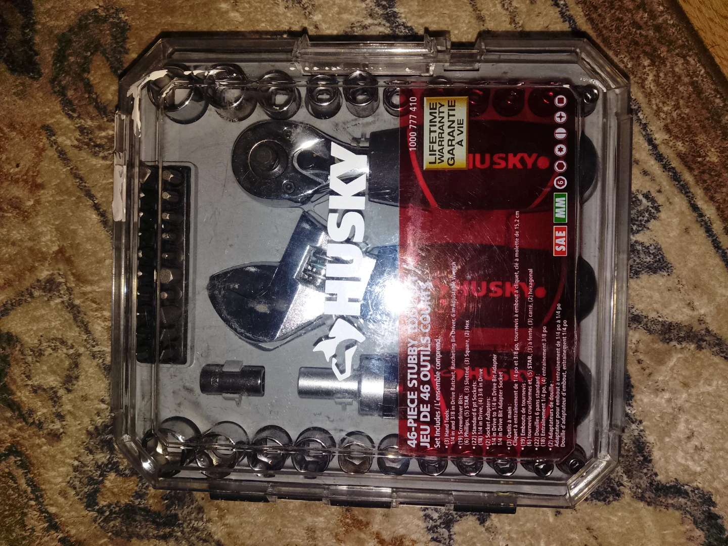 Husky 46-Piece Stubby Tool Set $20