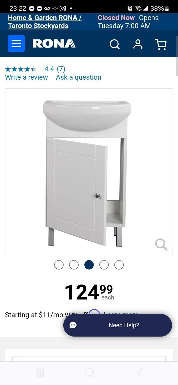 White Bathroom Vanity Cabinet ONLY – Sink Not Included