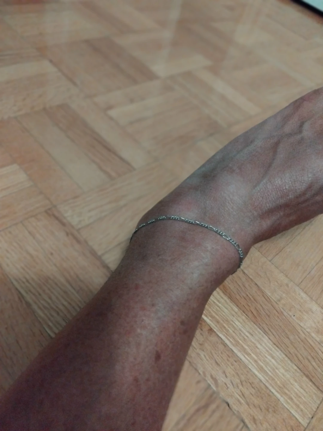 Sterlong Silver Figaro Link Anklet bracelet - photo 3