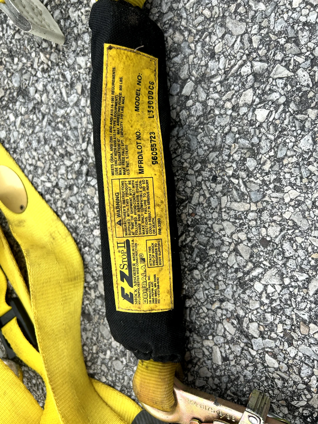 DBI-SALA EZ-Stop II Shock Absorber Lanyard - photo 2