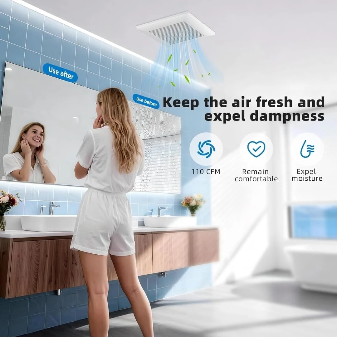 JOEAONZ Bathroom Exhaust Fan – 110 CFM - photo 2