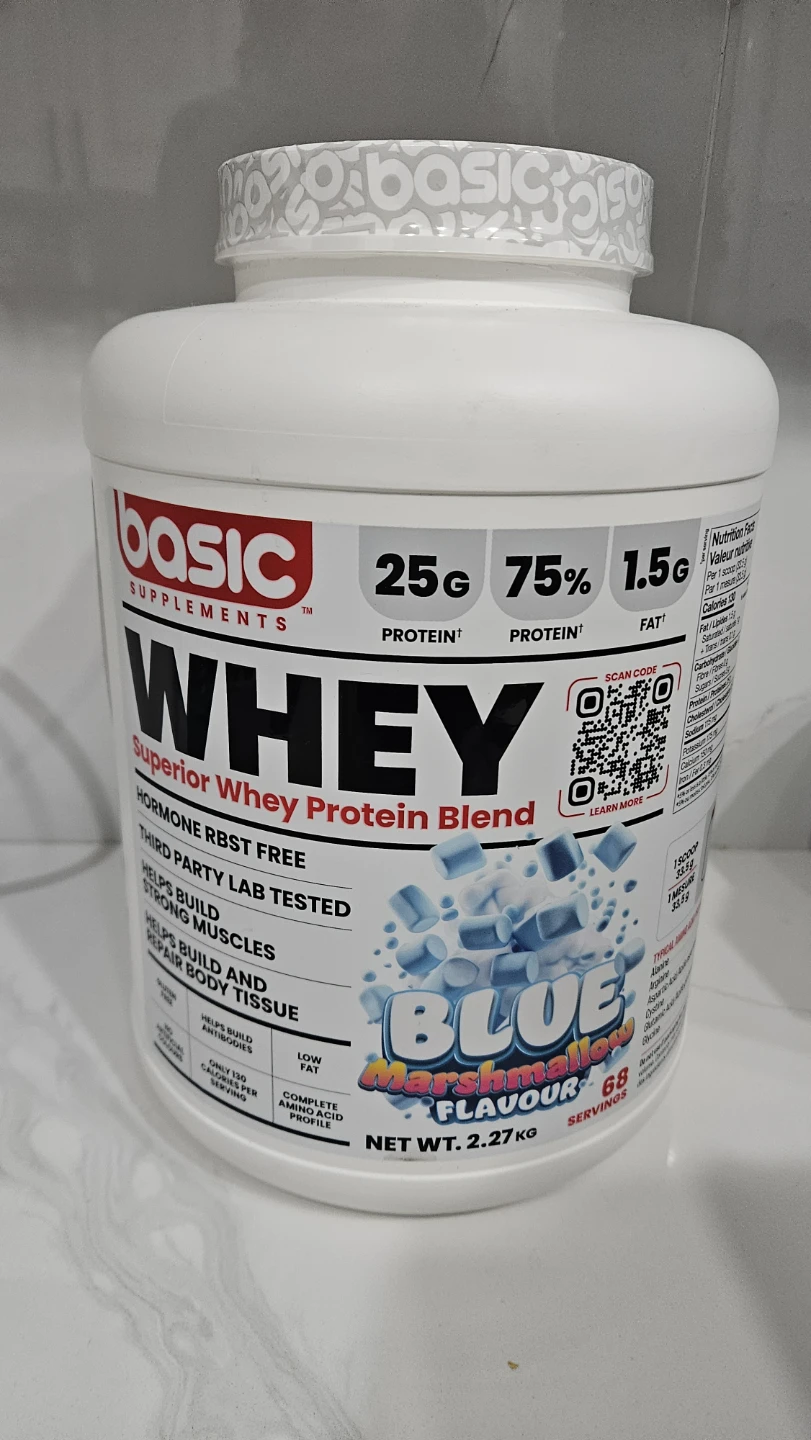 Basic Supplements Whey Protein Blue Marshmallow