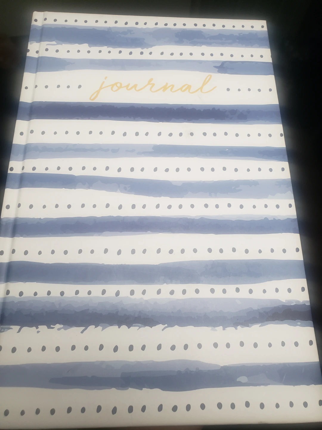 Blue Striped Hardcover Journal - photo 2
