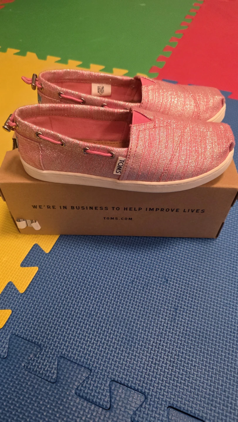 TOMS Bimini Kids Shoes - Metallic Peony - Size 3 - photo 2
