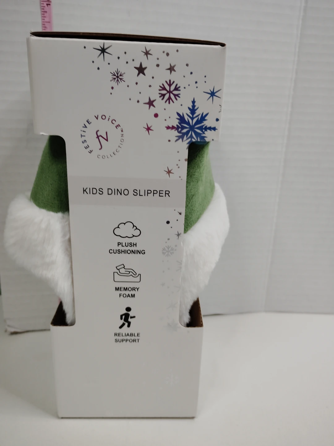 Festive Voice Kids Dino Slippers Size 11-12 - photo 3