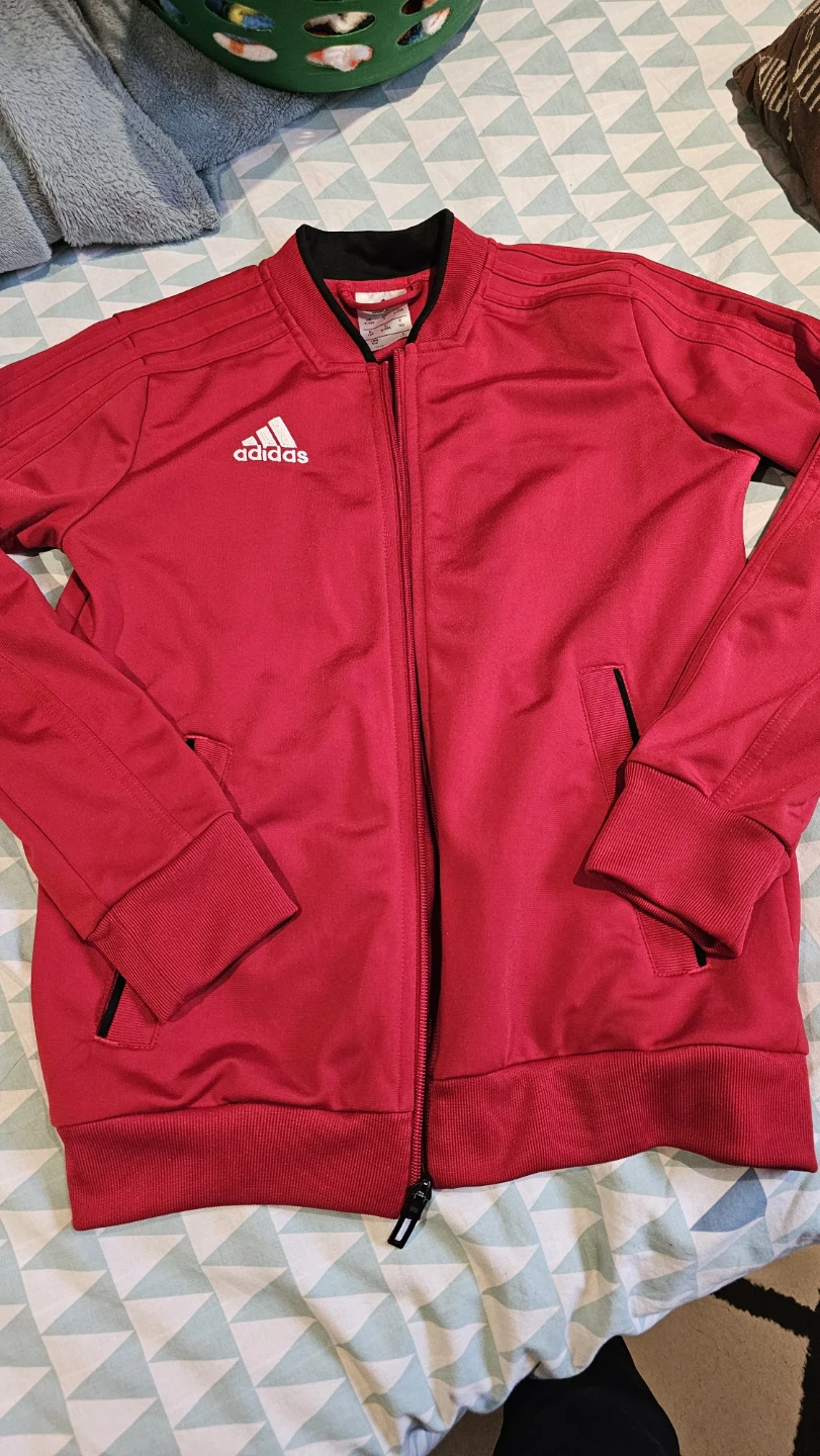 Adidas Kids Zip-Up Track Jacket - Red