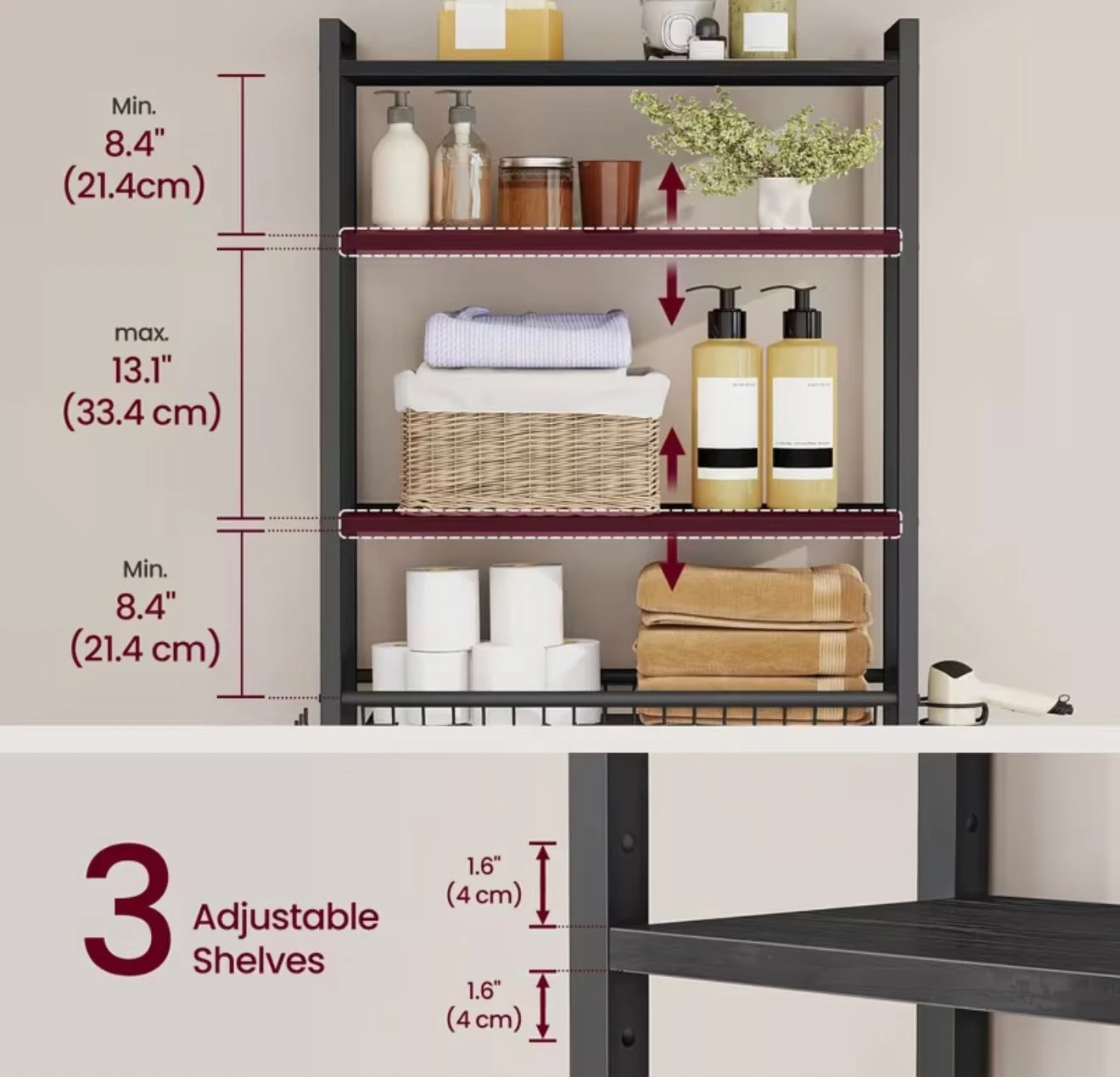 Brand new in box - Over-the-Toilet Bathroom Storage Shelf - photo 4