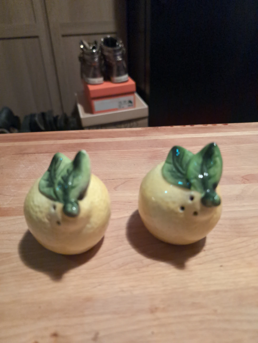Ceramic Lemon Salt and Pepper Shakers