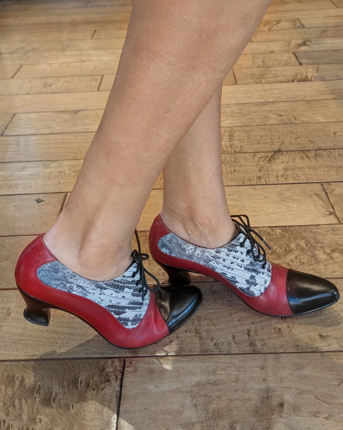 John Fluevog Lace-Up Heels Size 10