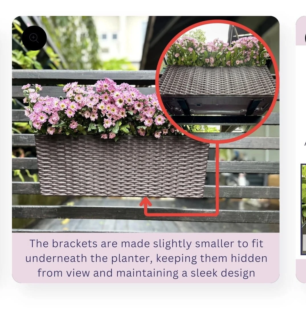 2 Self-Watering Deck Planters 🍁 - photo 4