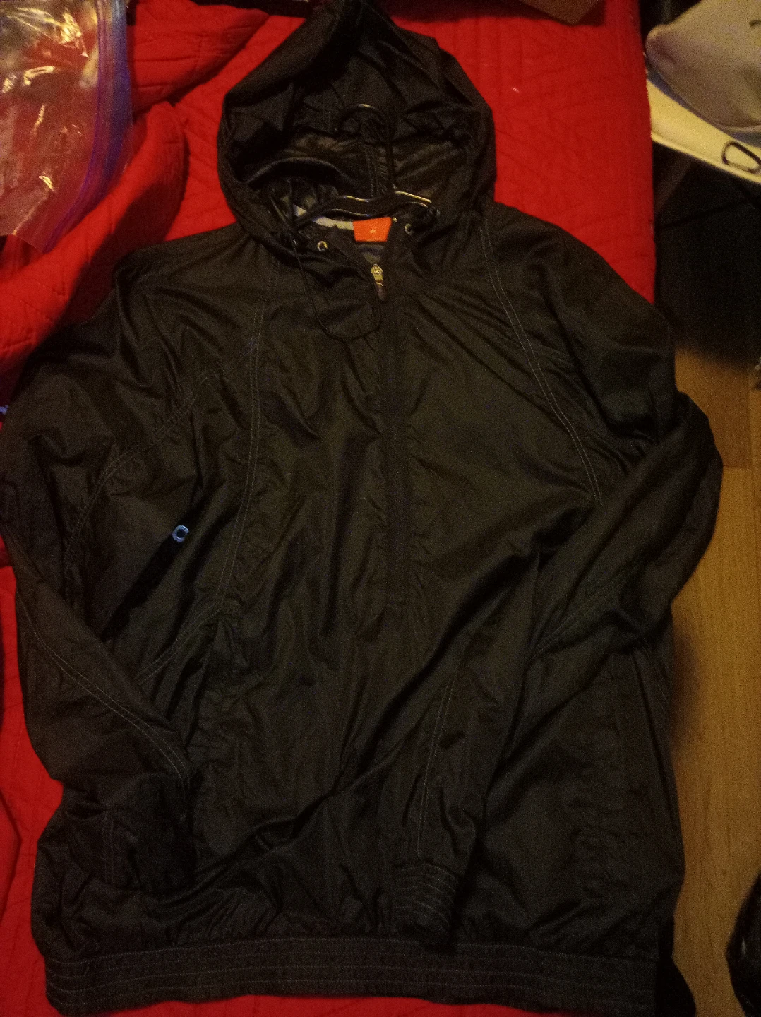 Black puma Hooded Windbreaker