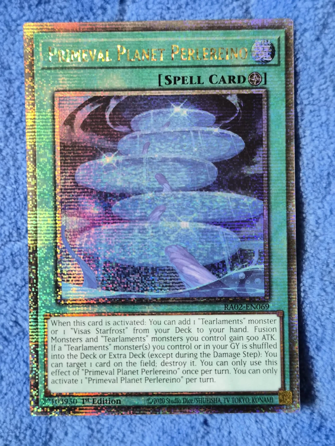 Read Bio | RA02-EN069 QCSR Primeval Planet Perlereino | Yugioh