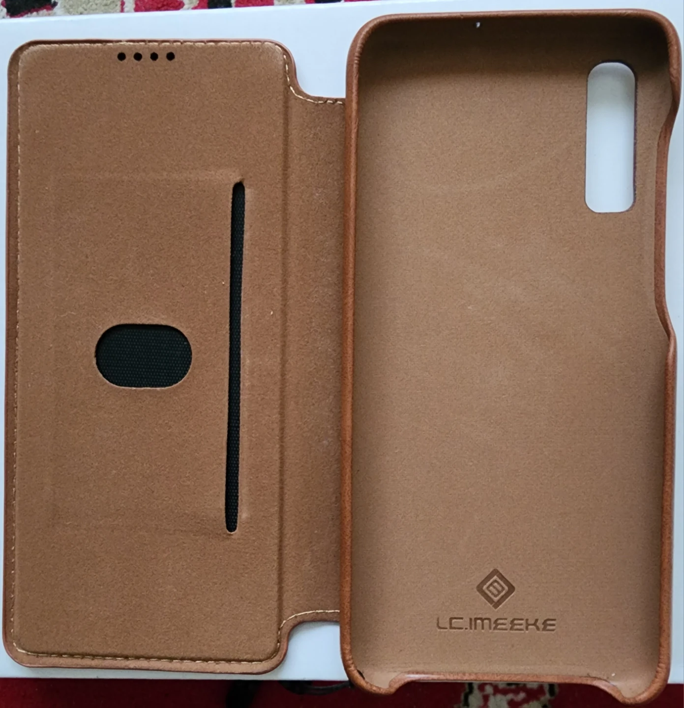 Samsung G. A70 (128GB) Dual SIM  Black + Tan Leather Wallet Case - photo 3