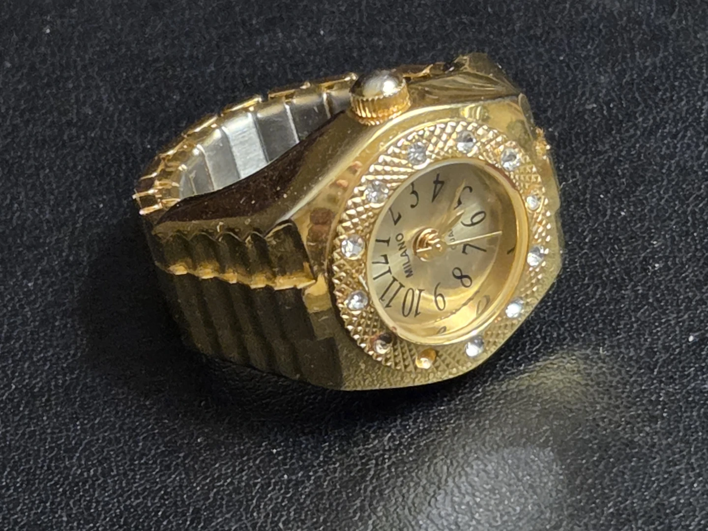 Milano Gold-Tone Ring Watch (Japan) - photo 4