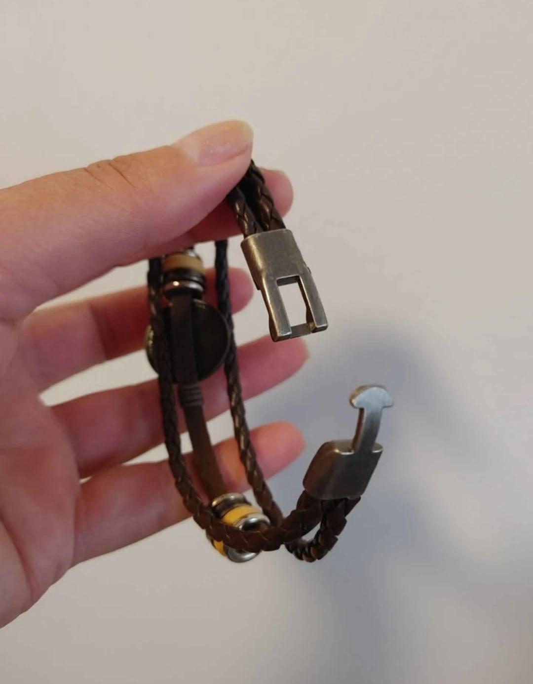 Brown Leather Cancer Zodiac Bracelet - photo 4