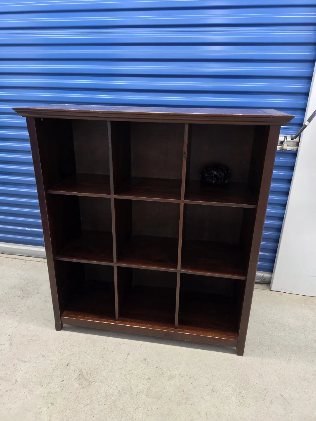 Dark Wood Nine-Cube Organizer