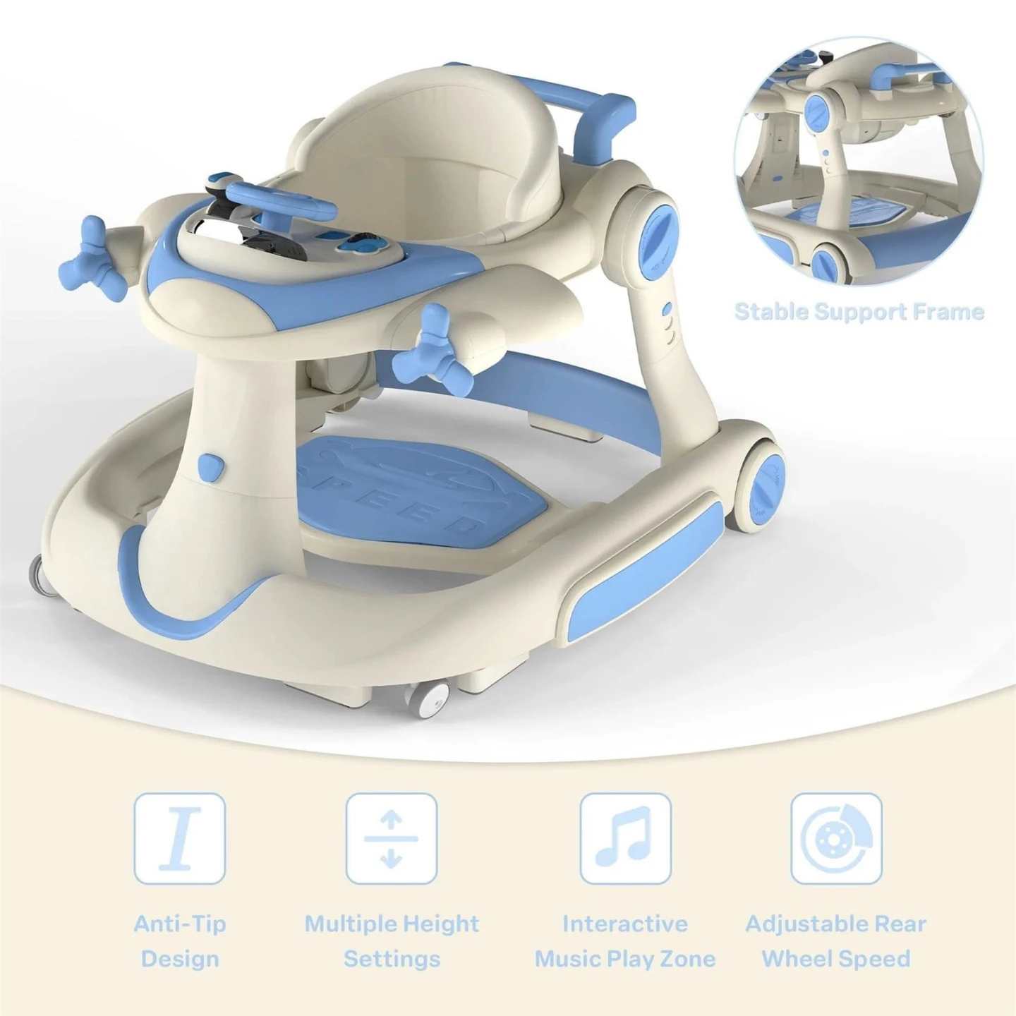 New<> Baby Airplane Activity Walker
