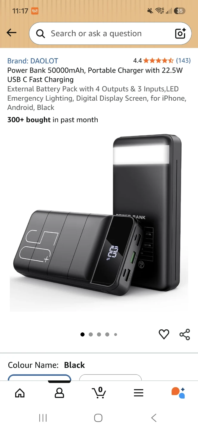 DAOLOT 50000mAh Portable Power Bank