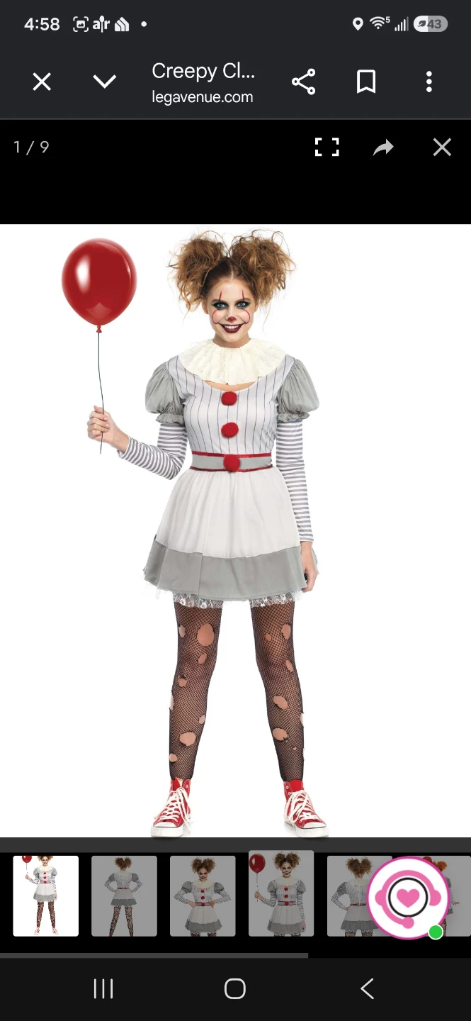 Leg Avenue Creepy Clown Costume - photo 5