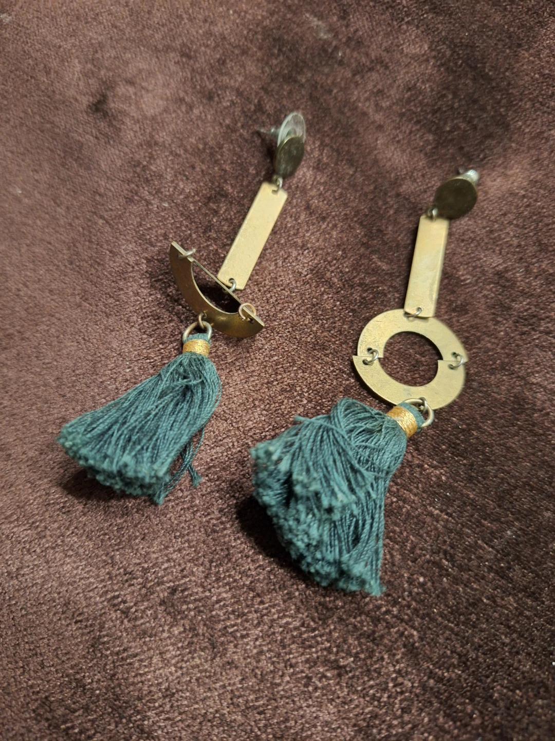 Tassel Gold Tone Earrings