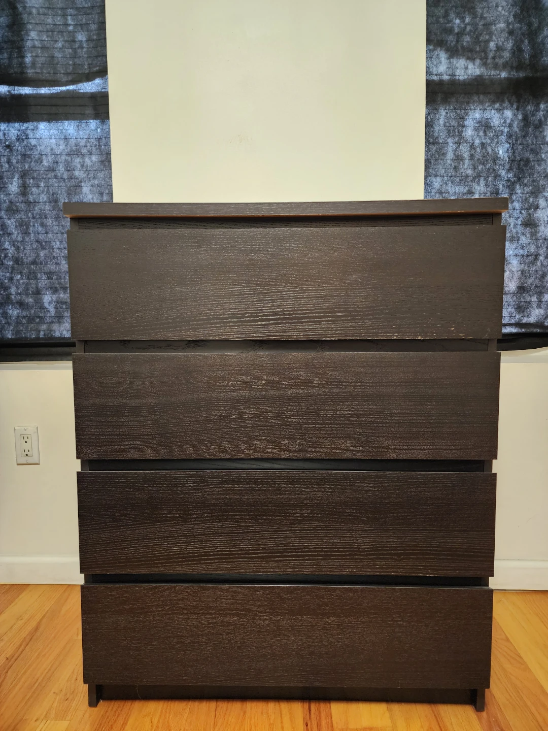 IKEA Malm 4-Drawer Dresser Black-Brown