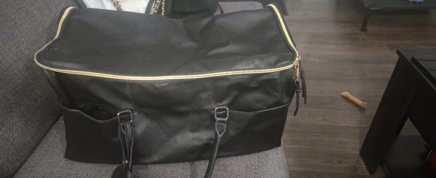 Black Garment Duffel Bag