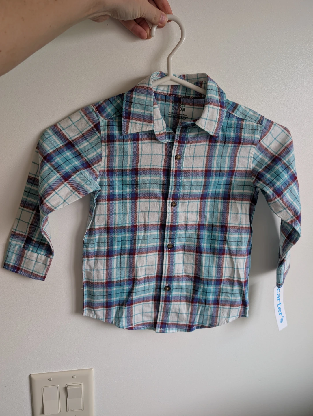 Carter's Plaid Button-Down Shirt Size 3T