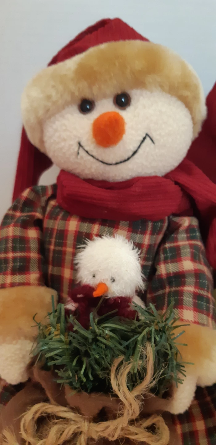 Set of two plush Christmas holiday shelf sitters - photo 4