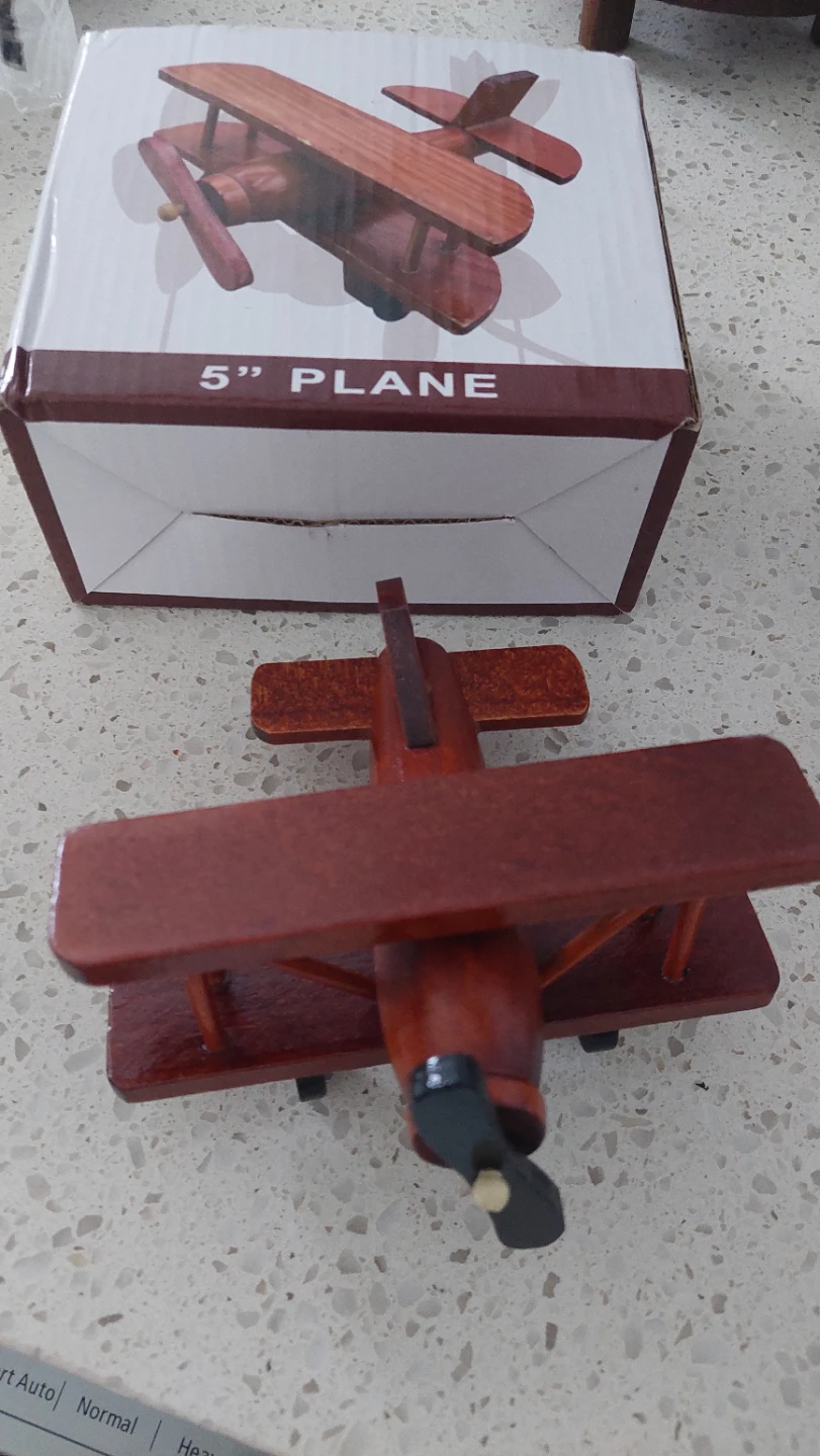 Wooden 5-inch Biplane Toy
