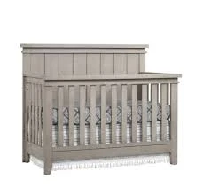 Rustic Grey Convertible Baby Crib