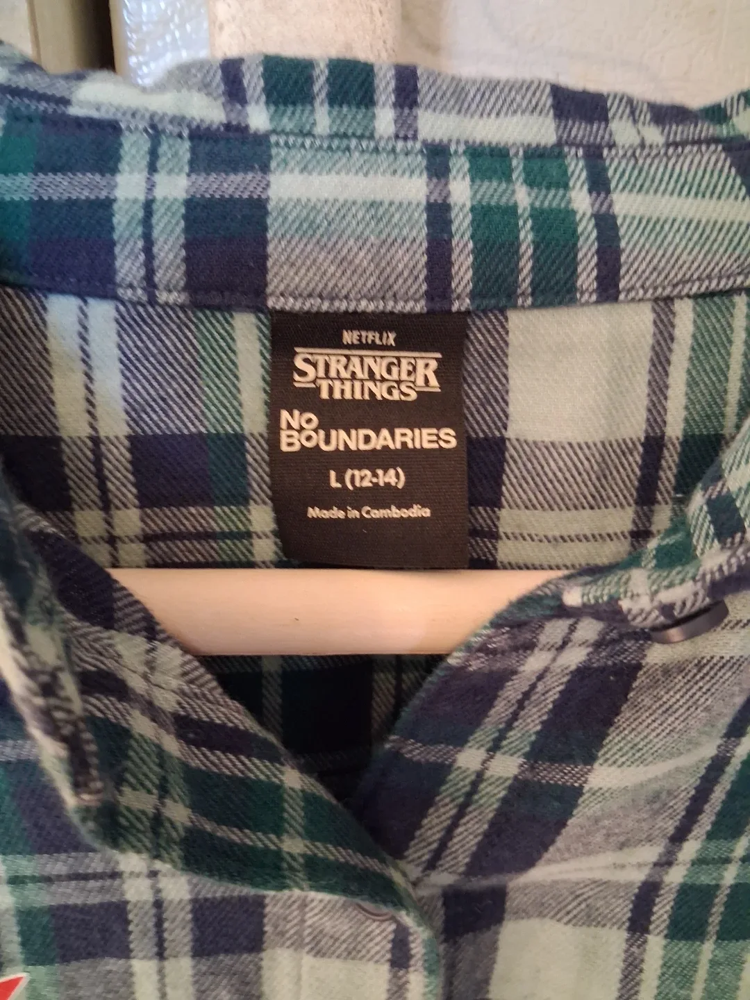 Stranger Things Hawkins Hitmaker Plaid Shirt - photo 3