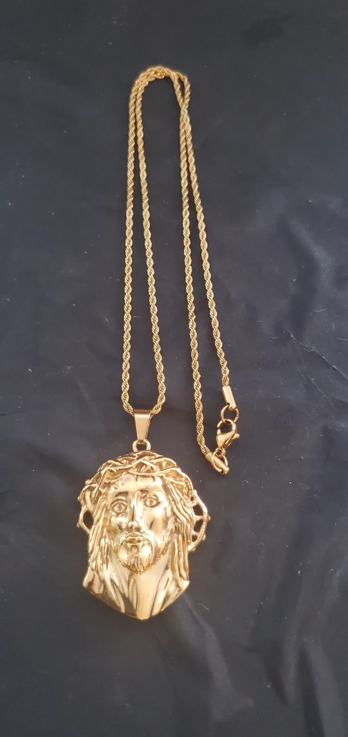Jesus Piece Stainless Steel Necklace - photo 2