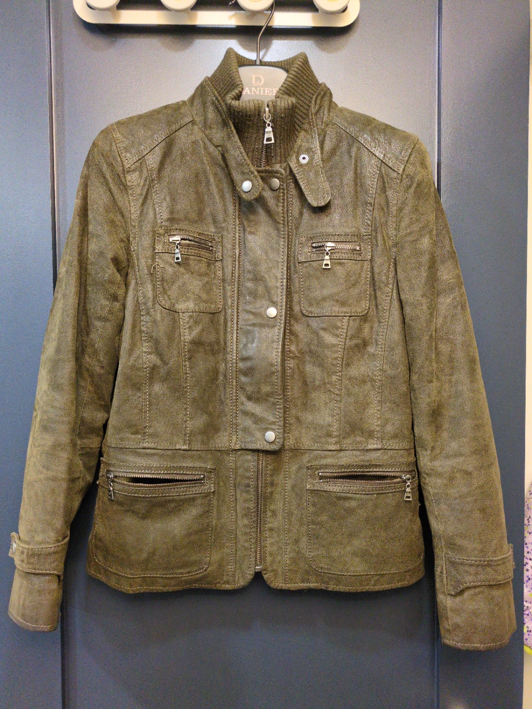 XXS Danier Olive Leather Jacket