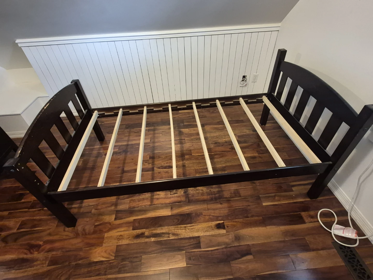 Kids' Dark Brown Wooden Twin Convertible Bunk Bed - photo 3