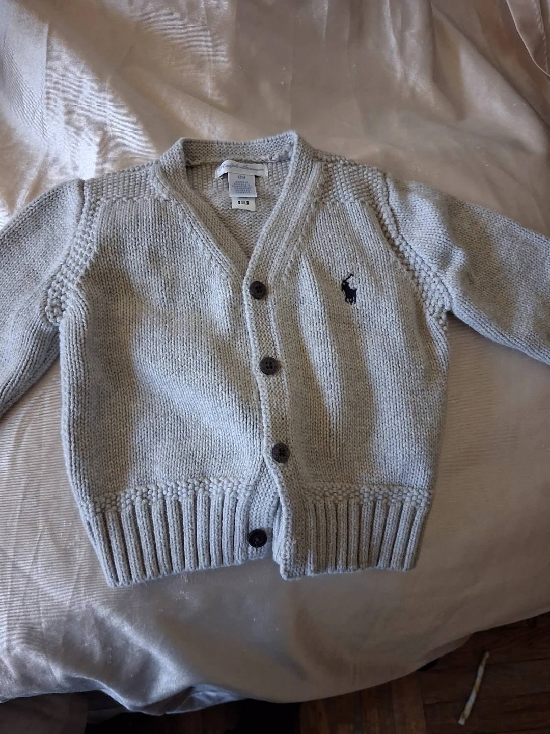 Ralph Lauren Baby Cardigan Grey 12M - photo 2