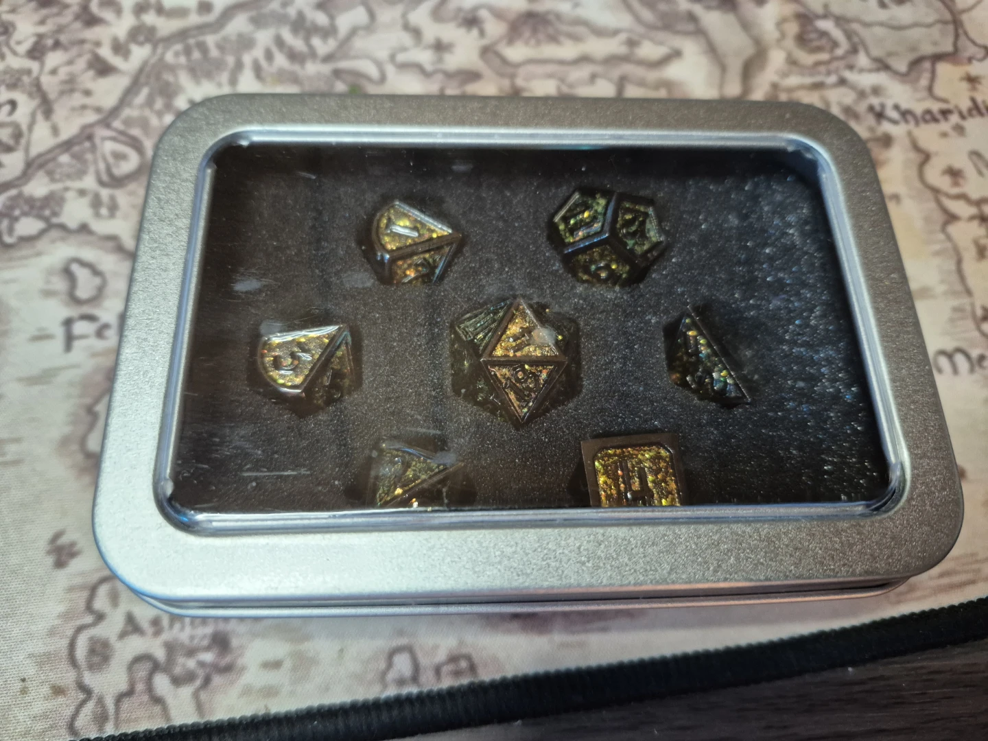 Metal RPG Dice Set