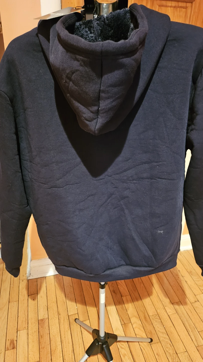 Black Full-Zip Hooded Jacket Size XL - photo 4