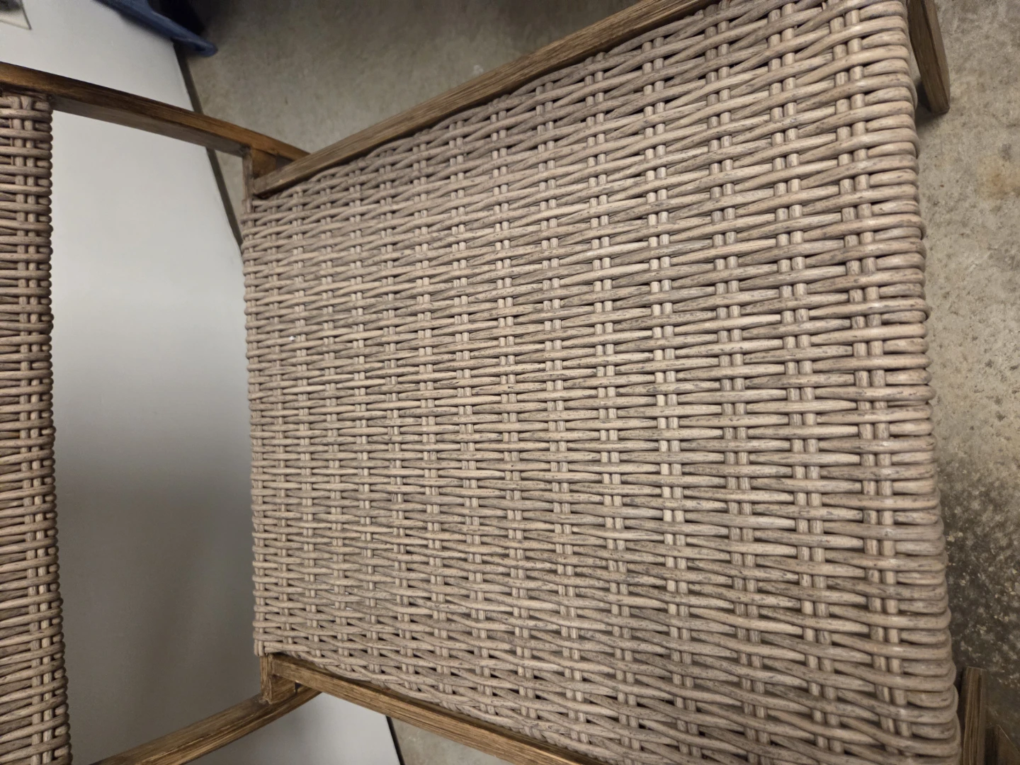 Set of two woven patio armchairs - photo 2