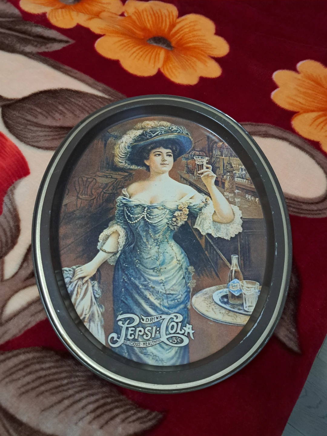 Vintage Pepsi-Cola Metal Serving Tray
