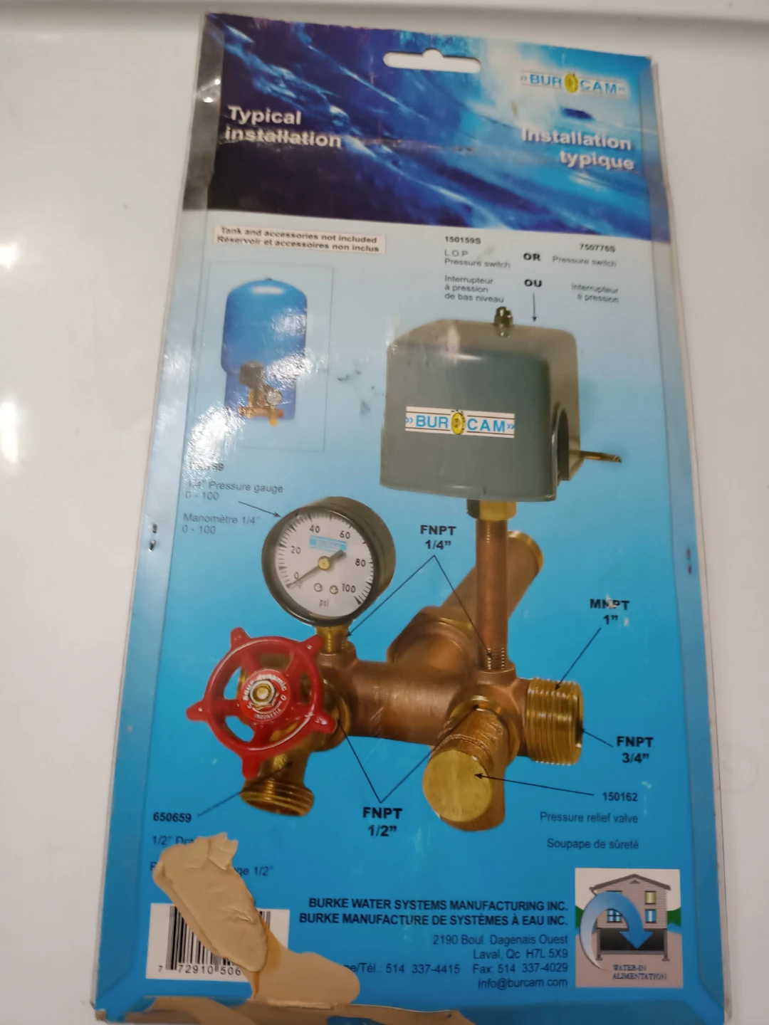 Burcam Brass T With Union - Universal Fit - #650662 - New! - photo 3