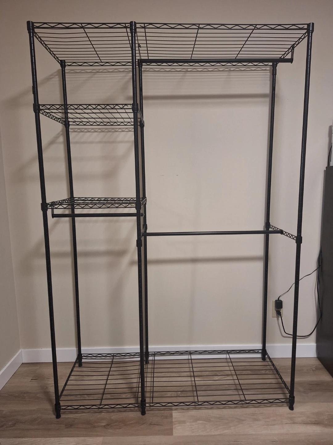 Black Wire Freestanding Closet Organizer