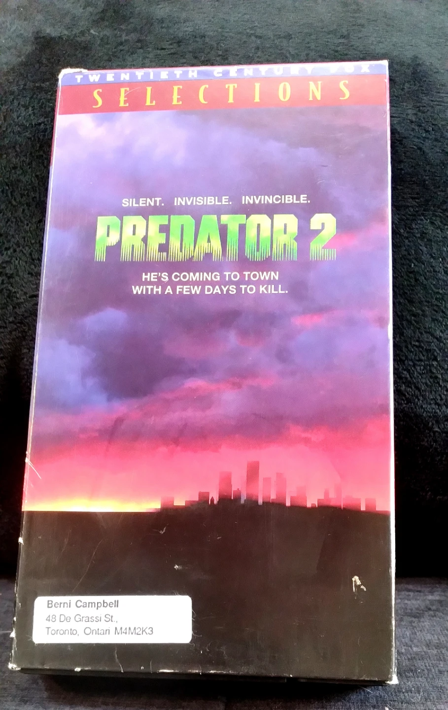 Predator 2 VHS movie
