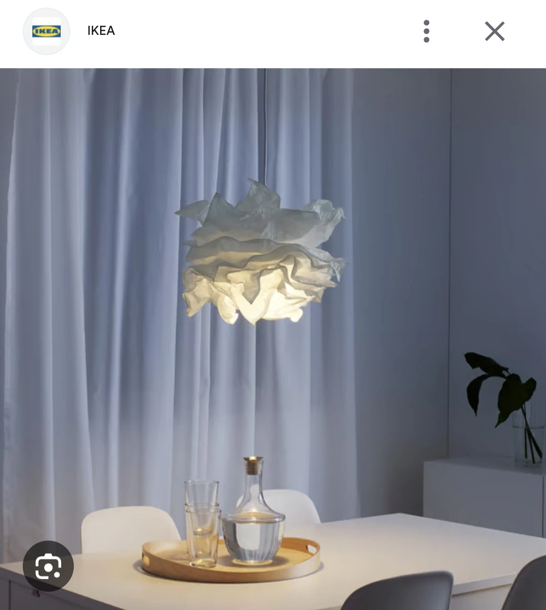 IKEA KRUSNING Pendant Lamp Shade - photo 4