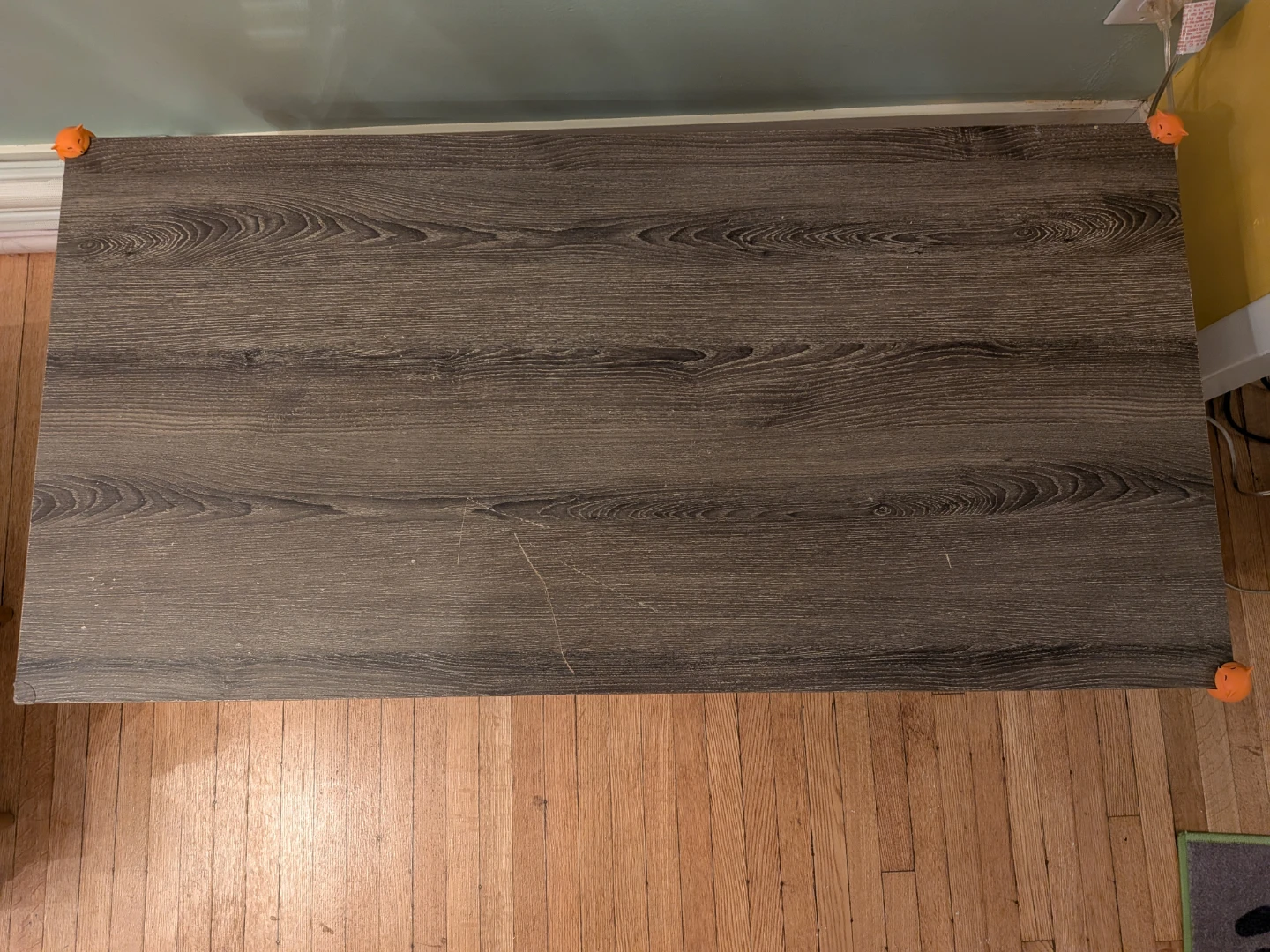 Grey Wood Coffee Table with metal frame - photo 3