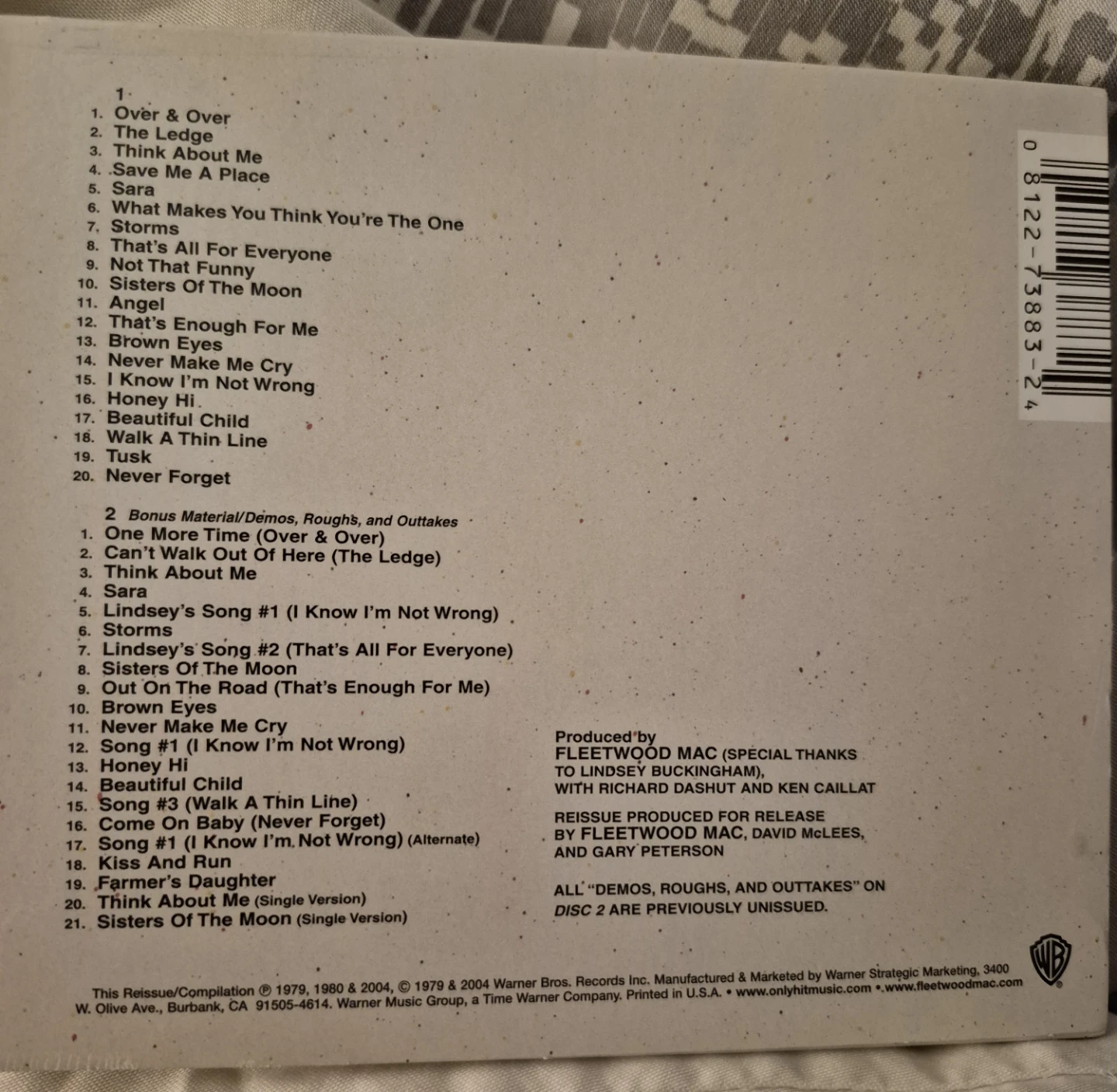 Fleetwood Mac Tusk 2 CD Set, Rock, Pop (Skokie) - photo 2